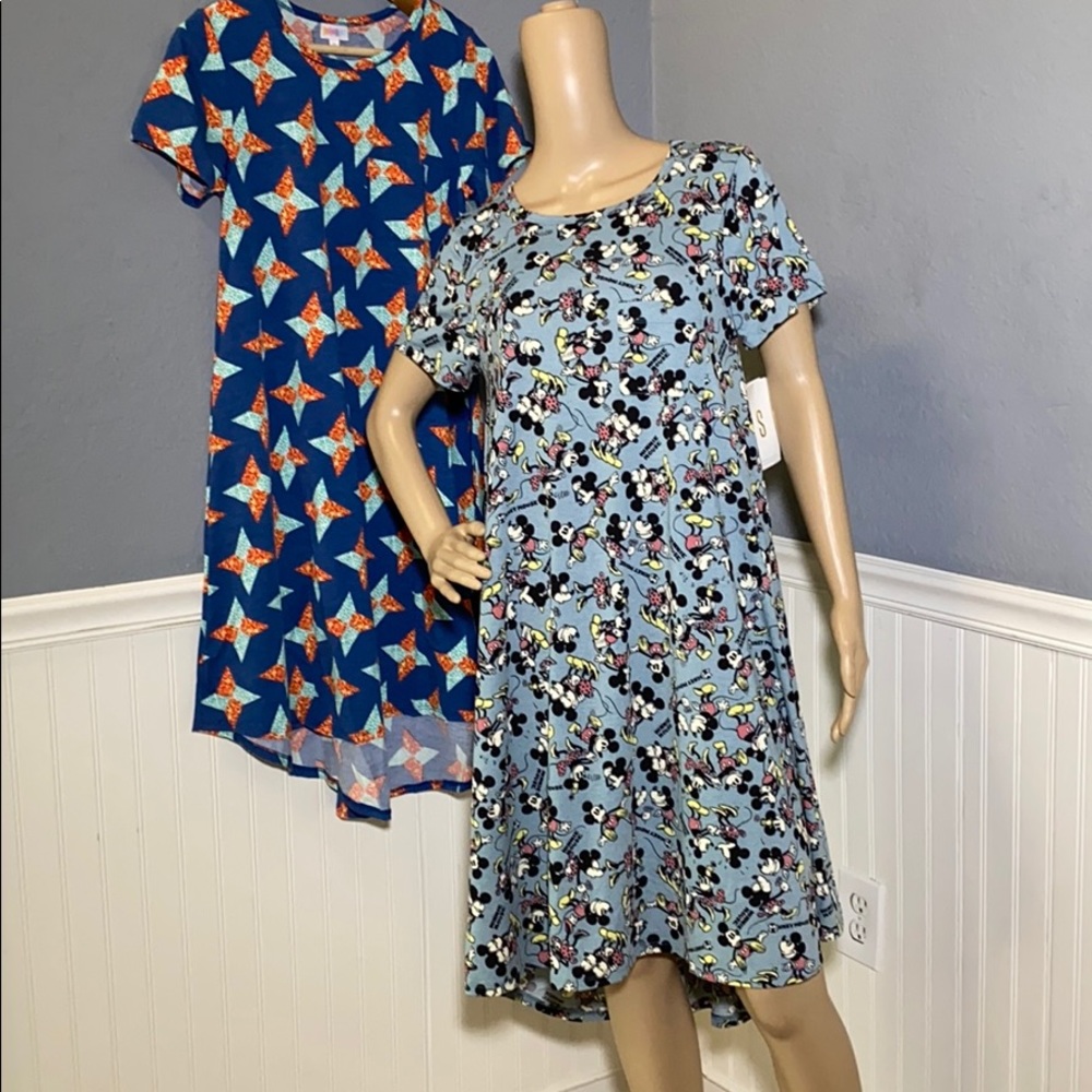 NWT Disney Lularoe S Carly Dress Bundle